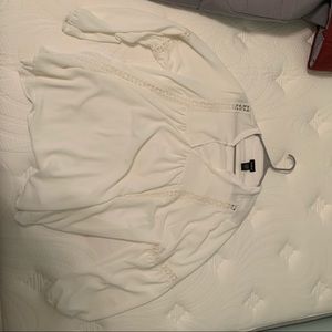 Torrid White Flowy Top Size 3